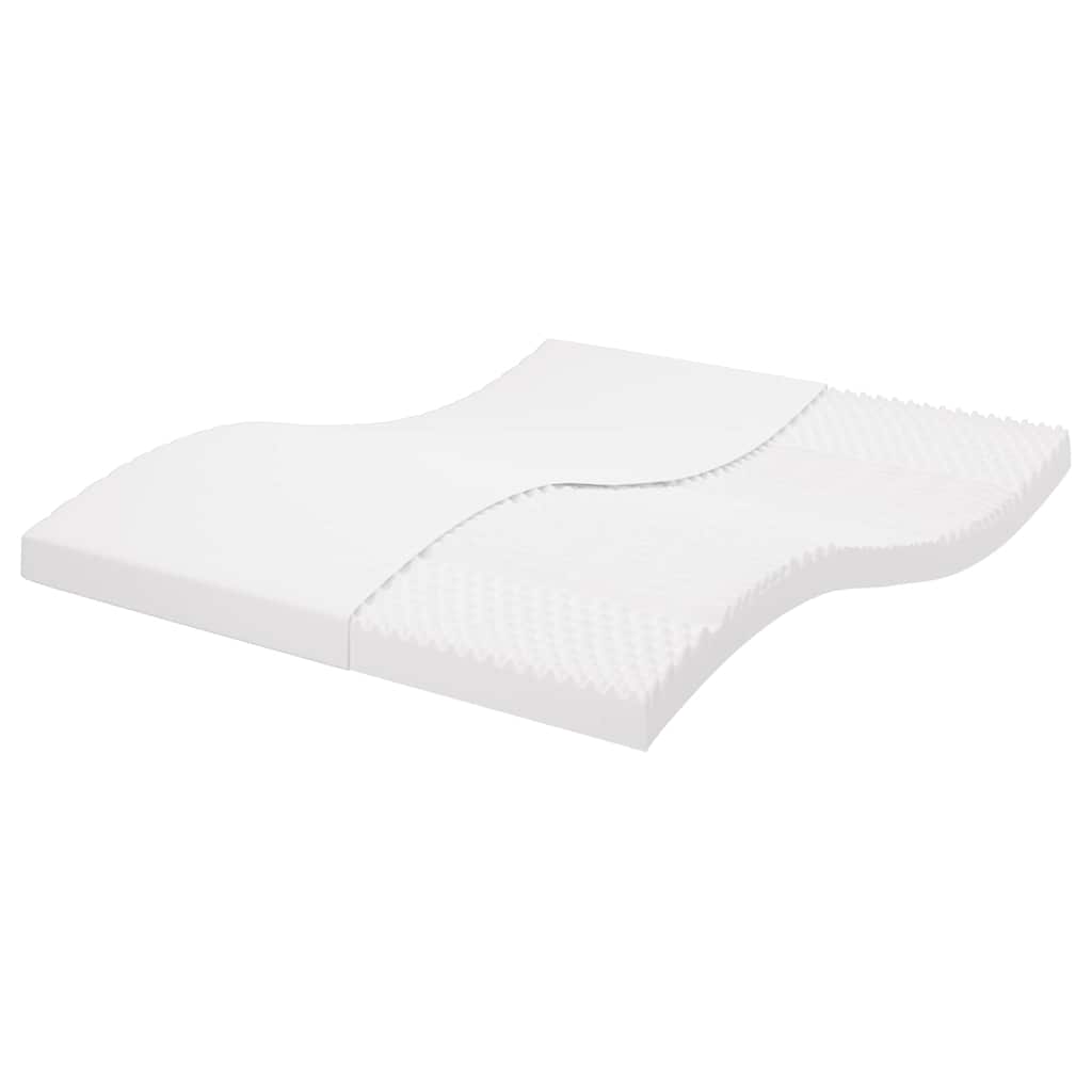 Foam mattress, white, 200x210cm, 20ILD firmness, 7-zone