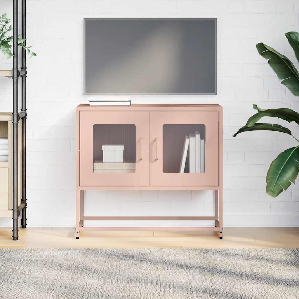 TV stand pink cold rolled steel