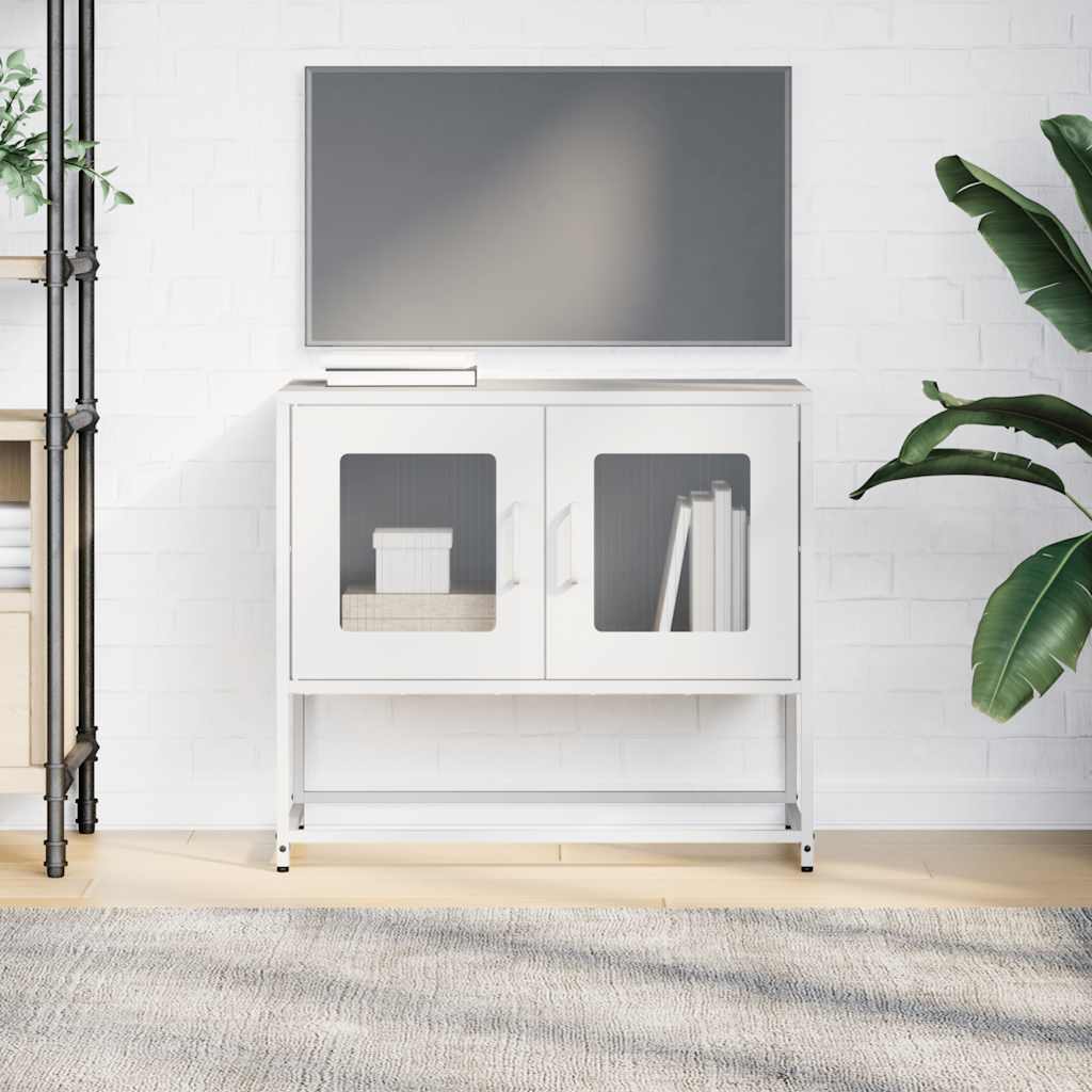 Televizoriaus spintelė, baltos, 68x39x60,5 cm, plienas