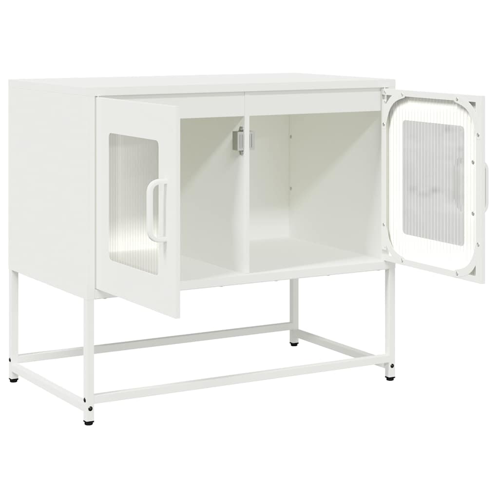 Televizoriaus spintelė, baltos, 68x39x60,5 cm, plienas
