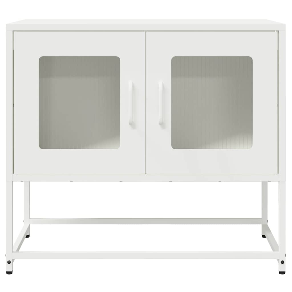Televizoriaus spintelė, baltos, 68x39x60,5 cm, plienas
