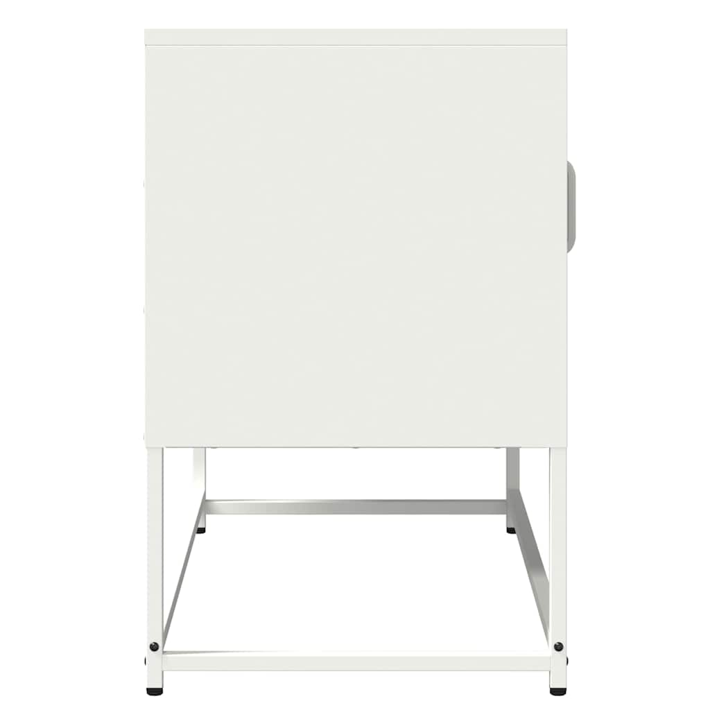 Televizoriaus spintelė, baltos, 68x39x60,5 cm, plienas