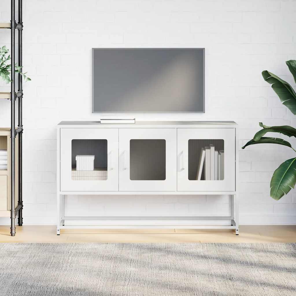televizoriaus spintelė balta 100,5x39x60,5 cm
