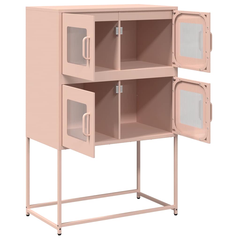 Highboard Pink 68x39x107 cm Plienas