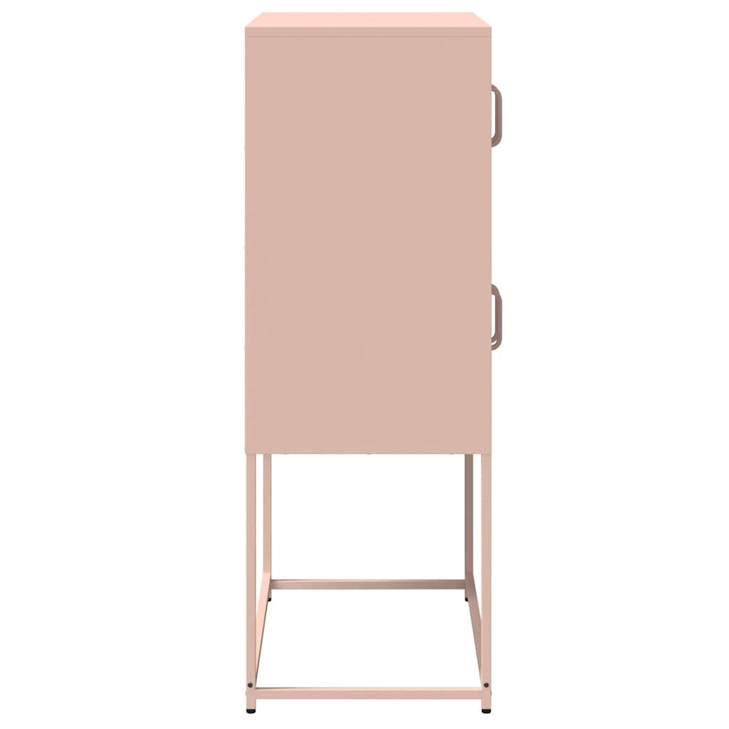 Highboard Pink 68x39x107 cm Plienas