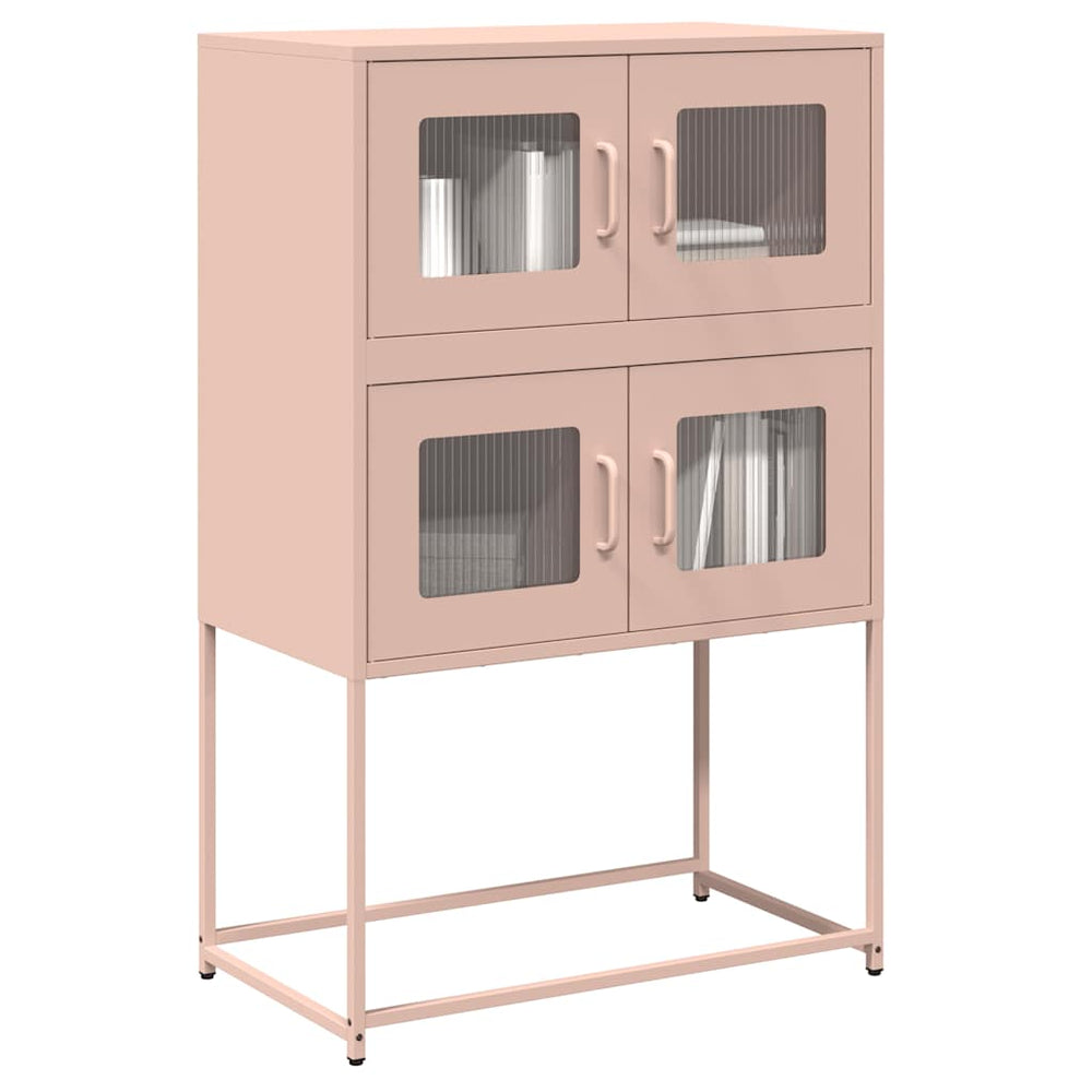 Highboard Pink 68x39x107 cm Plienas
