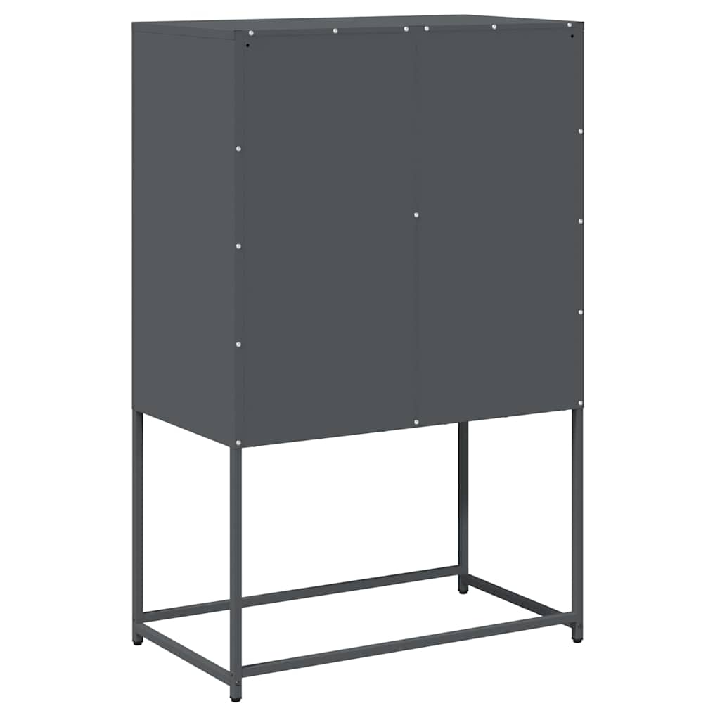 Highboard Antracitas 68x39x107 cm Plienas