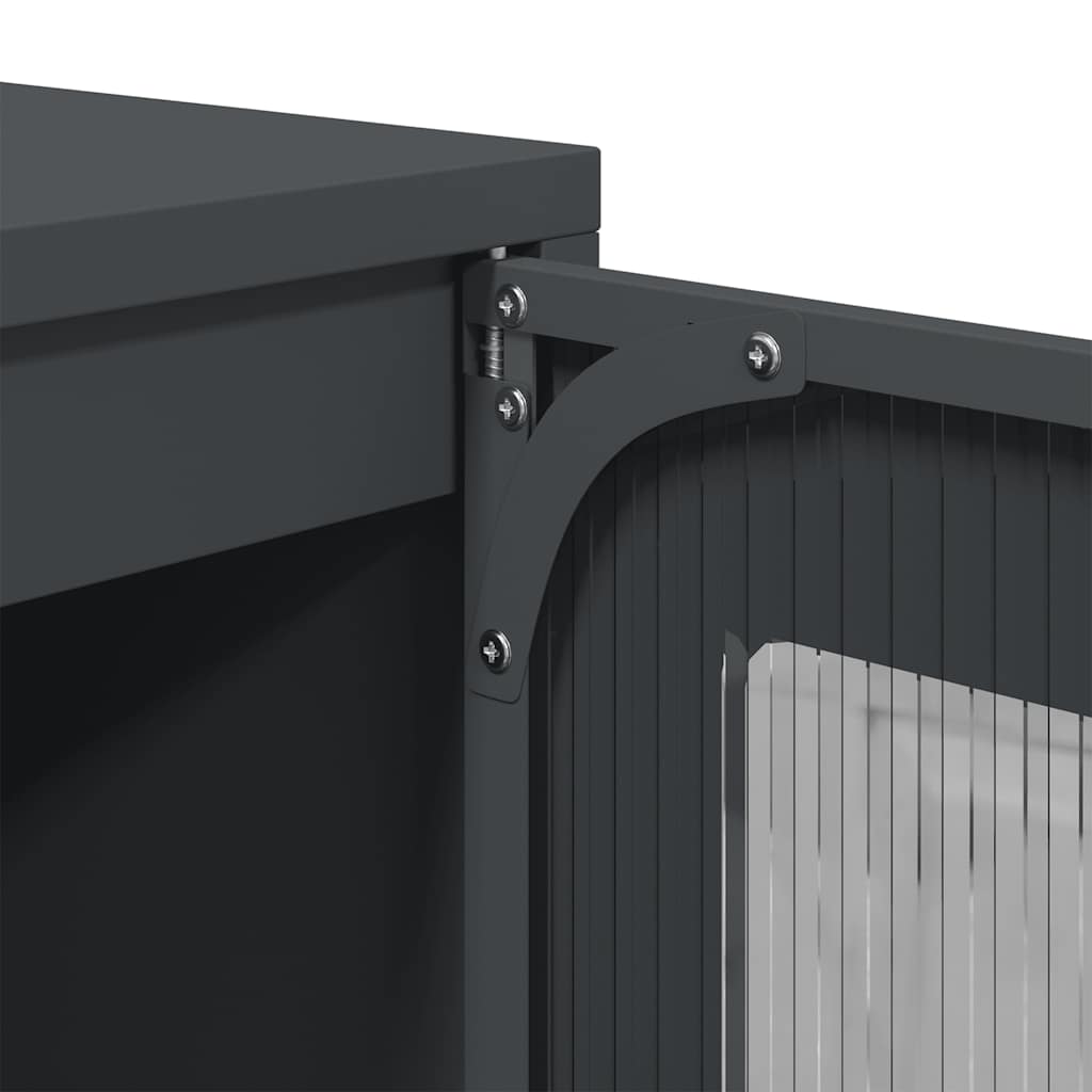 Highboard Antracitas 68x39x107 cm Plienas