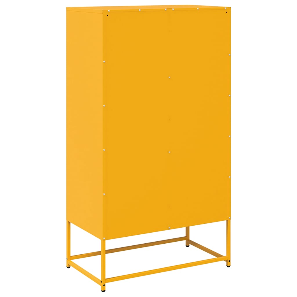 Skaists Garstītes dzeltenā krāsā 68x39x123 cm Tērauds