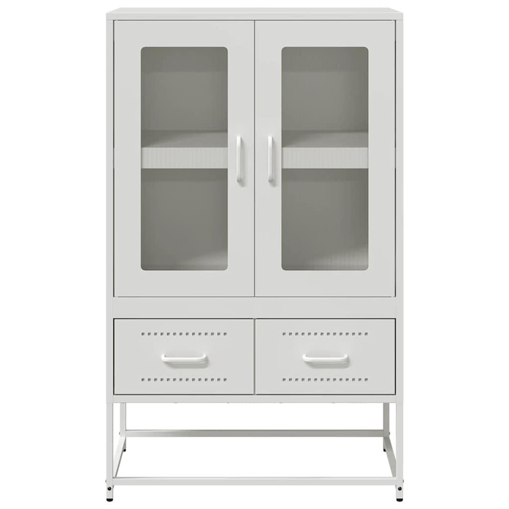 Chest of drawers, white, 68x39x111.5 cm, steel