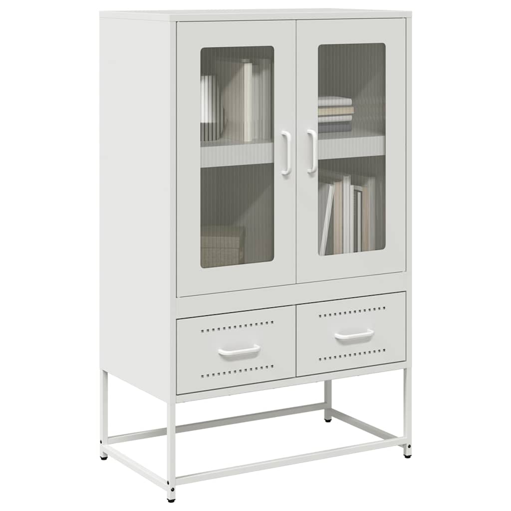 Chest of drawers, white, 68x39x111.5 cm, steel
