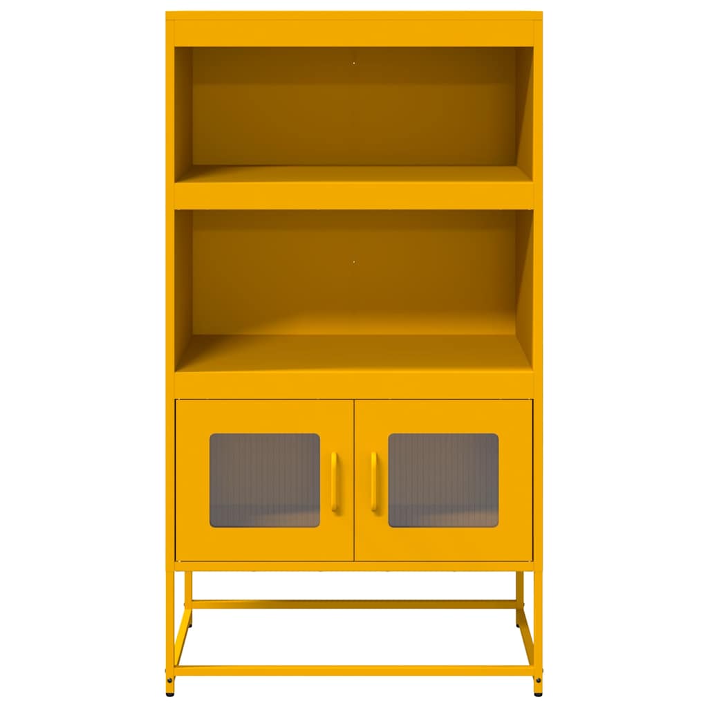 Highboard Garstyčių geltona 68x39x123 cm Plienas