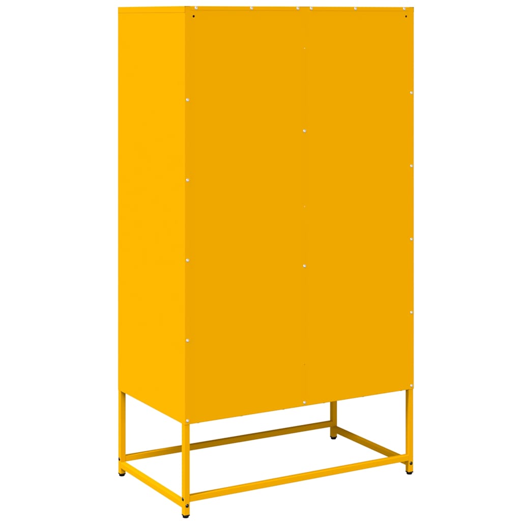 Highboard Garstyčių geltona 68x39x123 cm Plienas