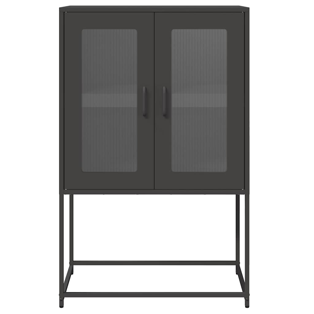 Highboard Black 68x39x107 cm Plienas
