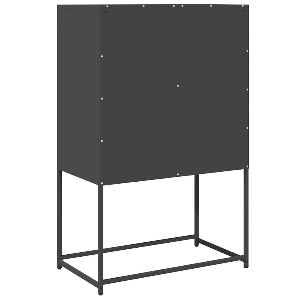Highboard Black 68x39x107 cm Plienas