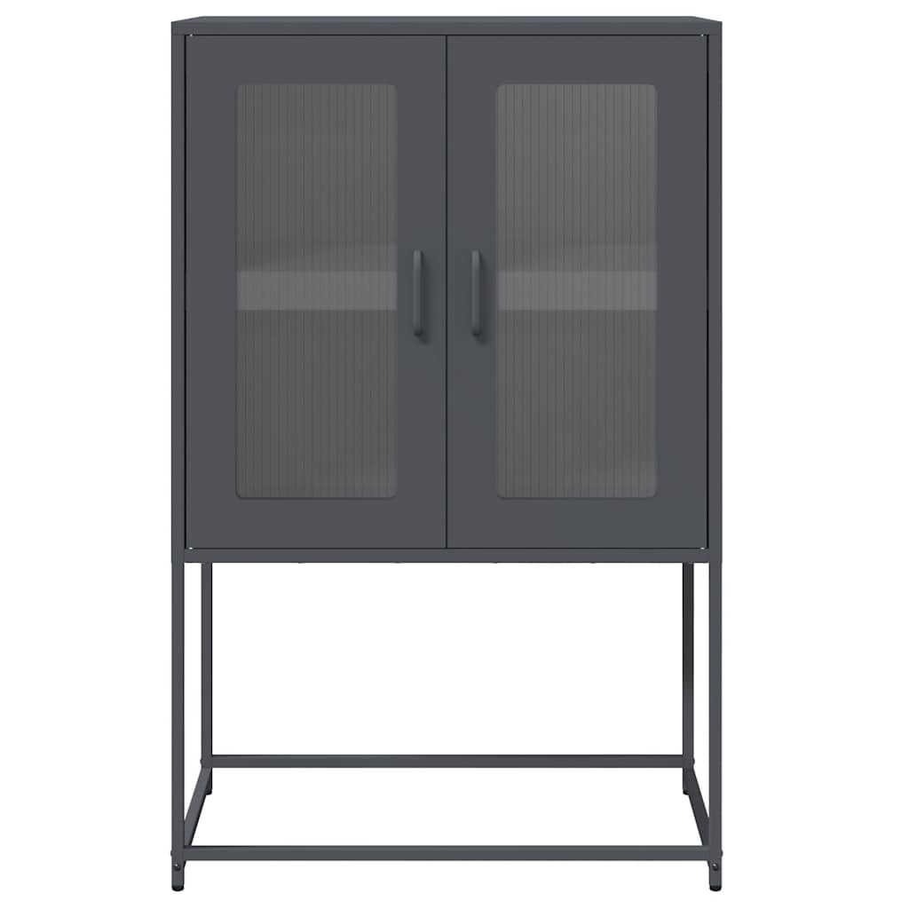 Highboard Antracitas 68x39x107 cm Plienas