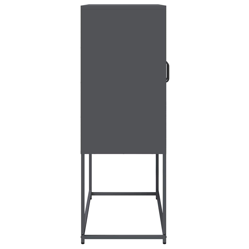 Highboard Antracitas 68x39x107 cm Plienas