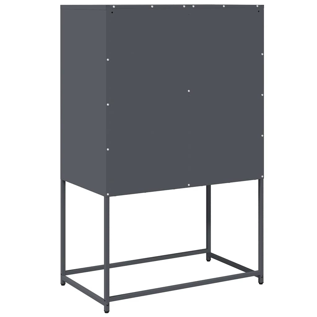 Highboard Antracitas 68x39x107 cm Plienas