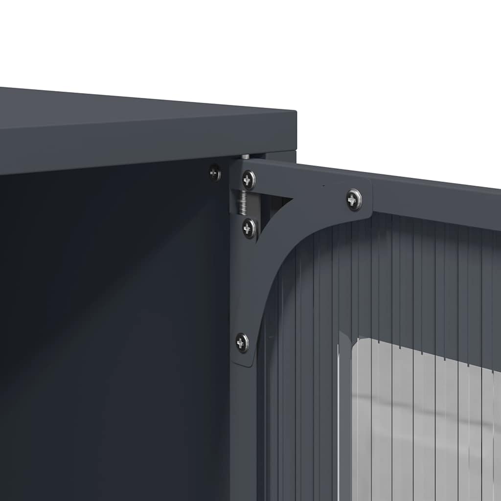 Highboard Antracitas 68x39x107 cm Plienas