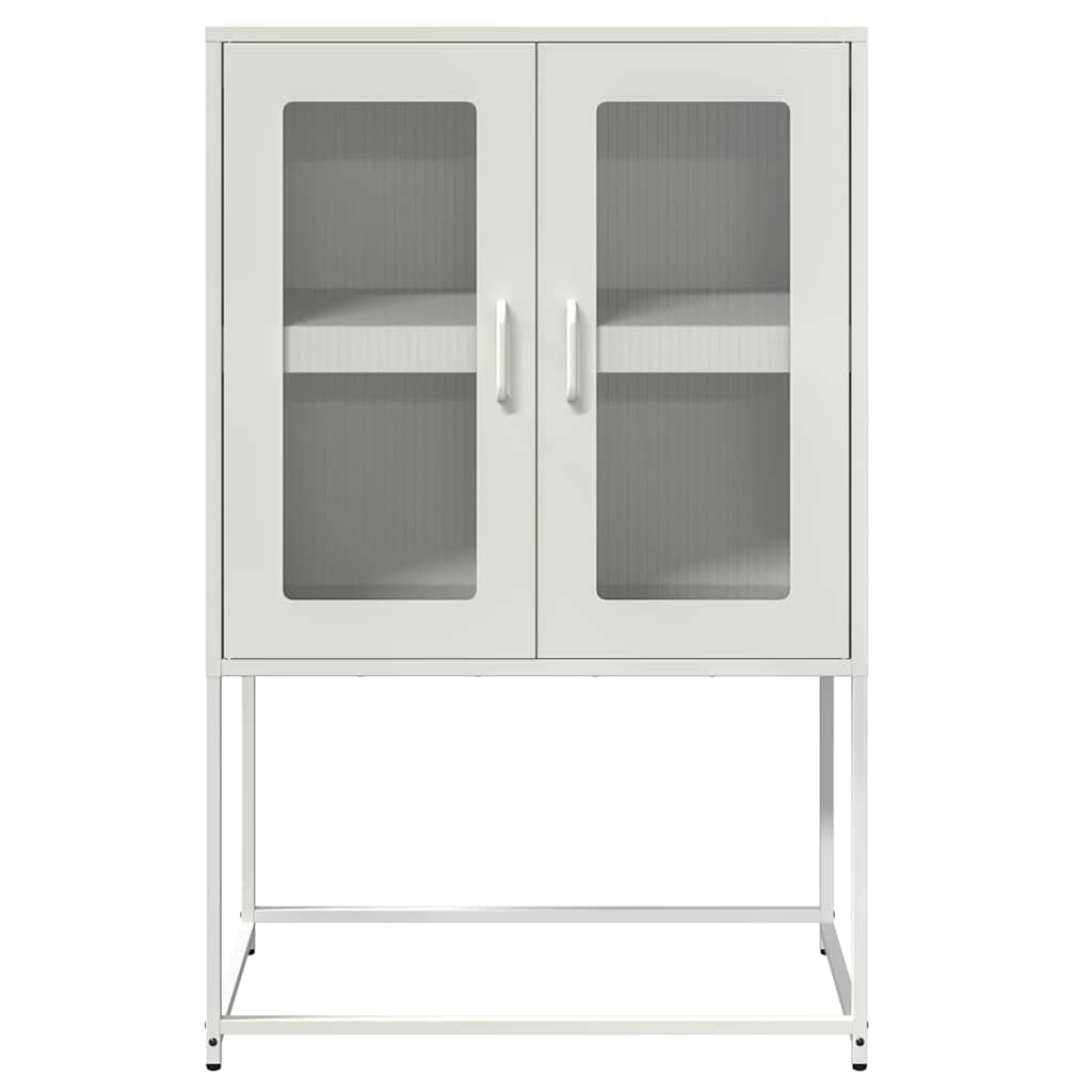 Komoda, baltos spalvos, 68x39x107 cm, plienas