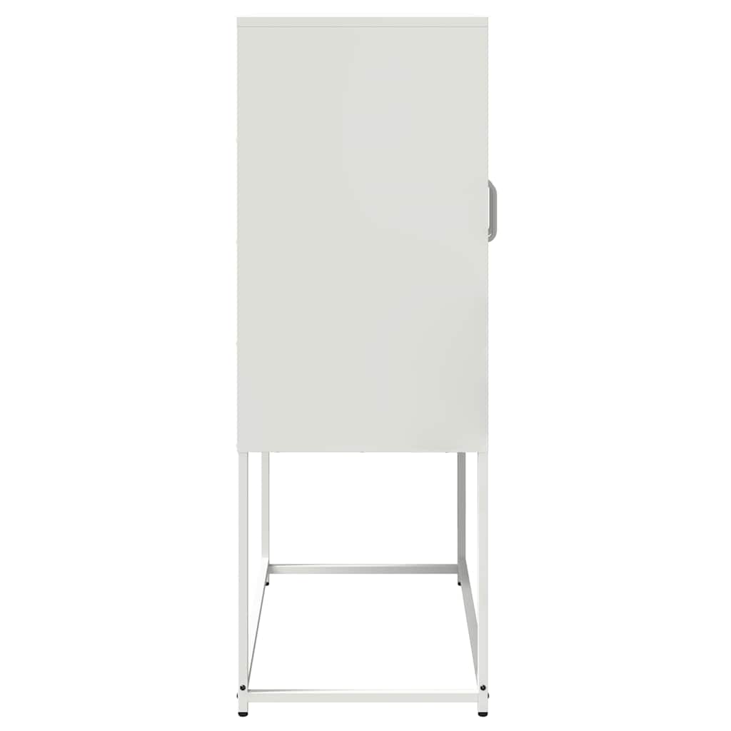 Komoda, baltos spalvos, 68x39x107 cm, plienas