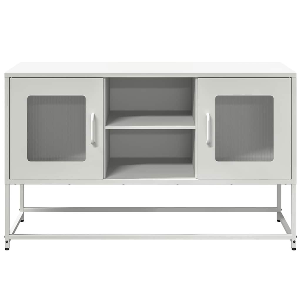 TV cabinet, white, 100.5x39x60.5cm, steel