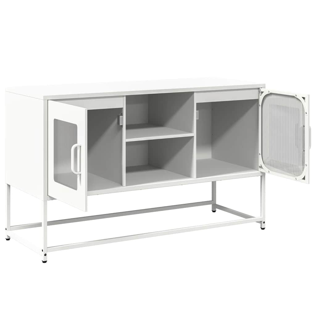 TV cabinet, white, 100.5x39x60.5cm, steel
