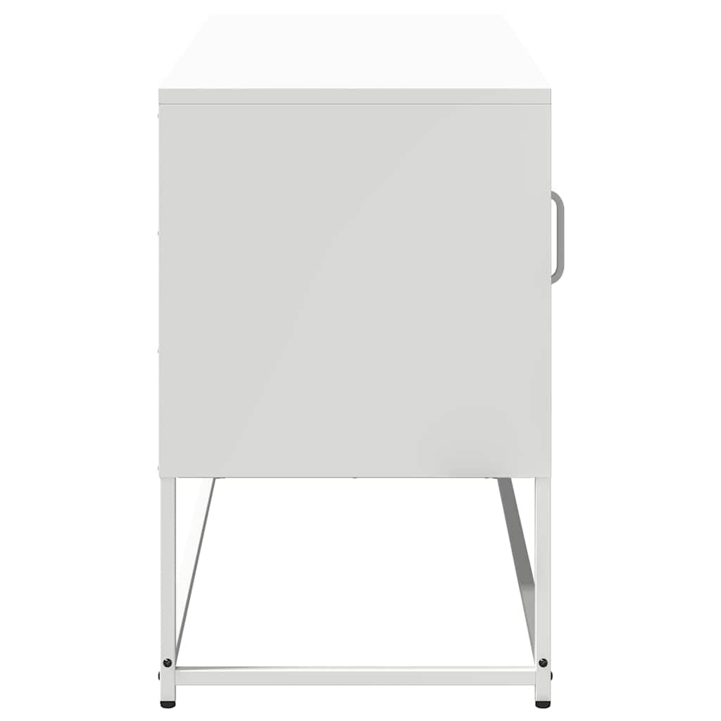 TV cabinet, white, 100.5x39x60.5cm, steel