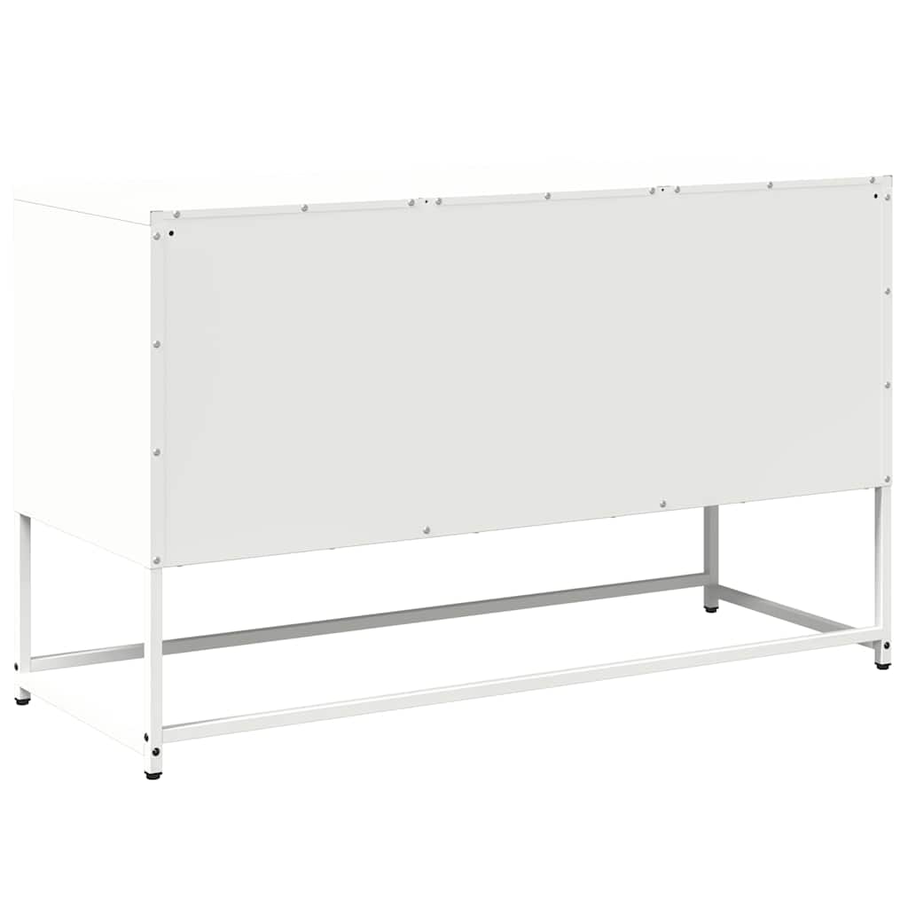 TV cabinet, white, 100.5x39x60.5cm, steel