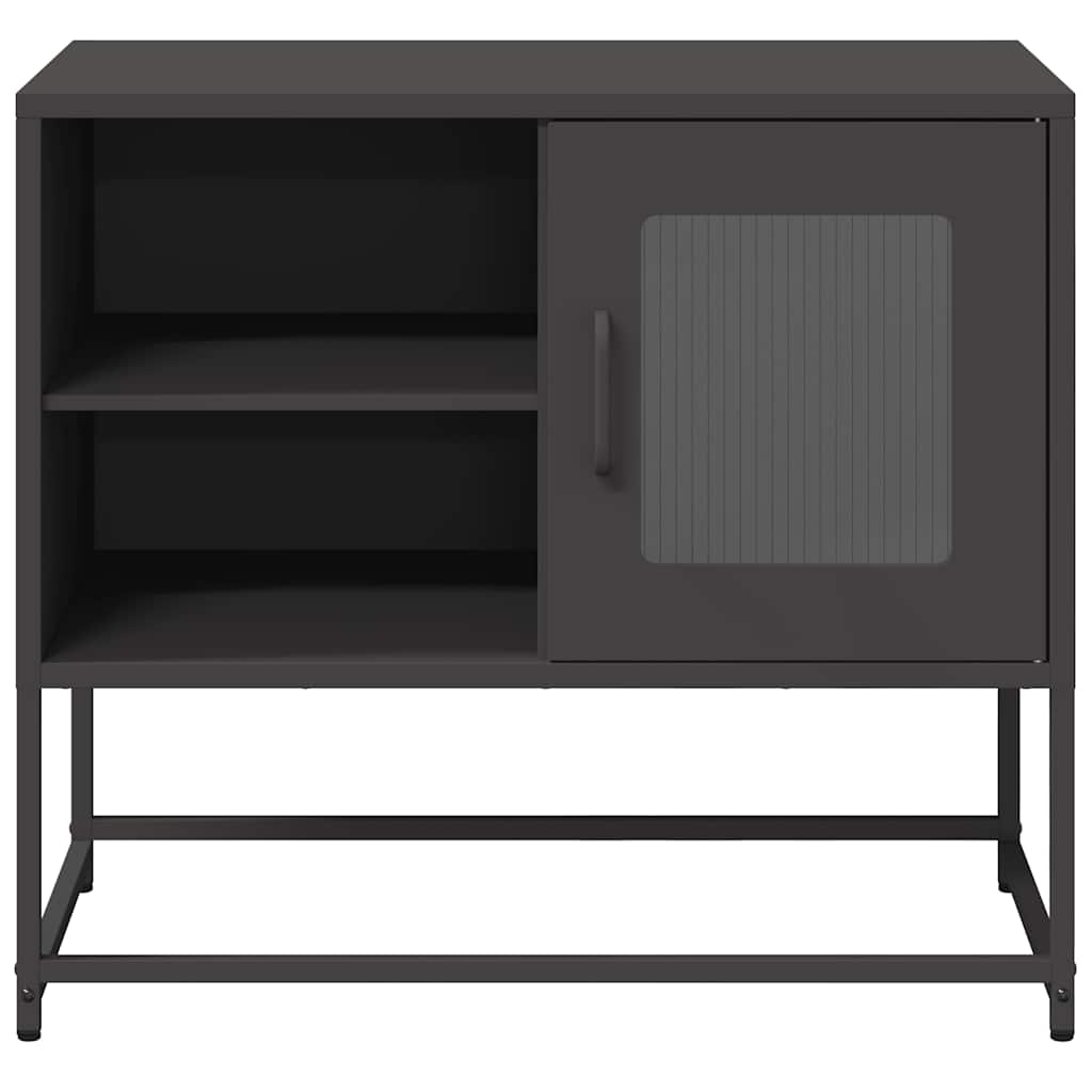 TV cabinet, black, 68x39x60.5cm, steel