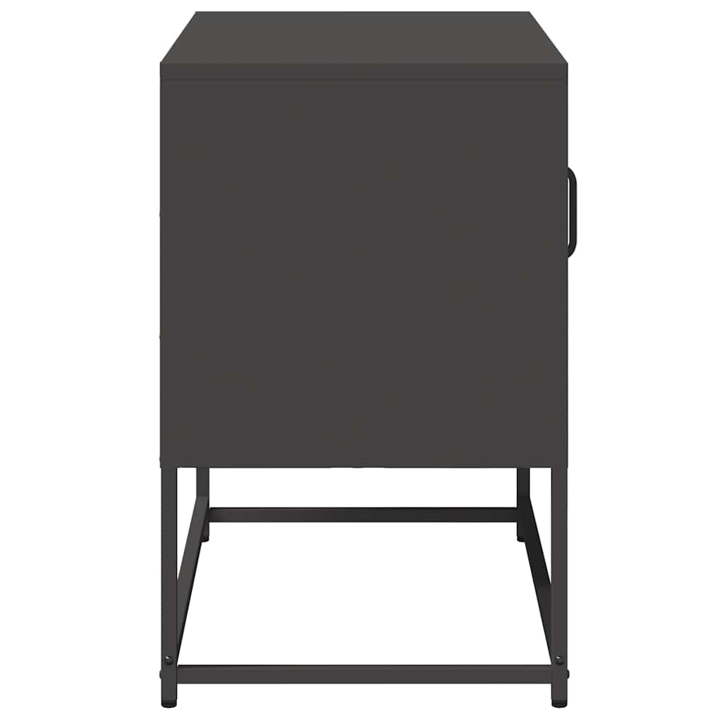 TV cabinet, black, 68x39x60.5cm, steel