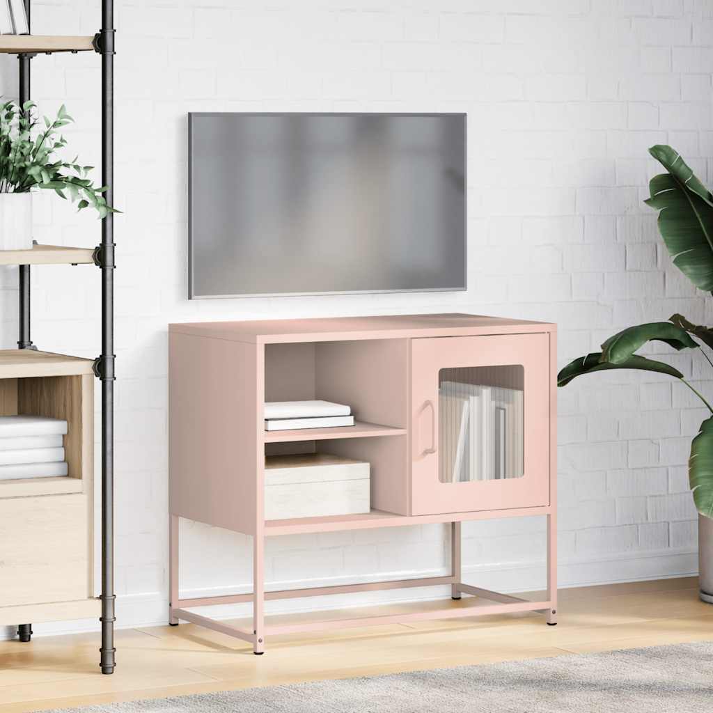TV skapītis, rozā krāsā, 68x39x60,5cm, tērauds