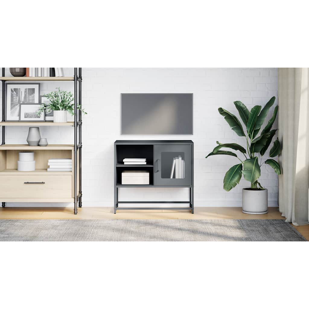 Televizoriaus spintelė, antracito, 68x39x60,5cm, plienas