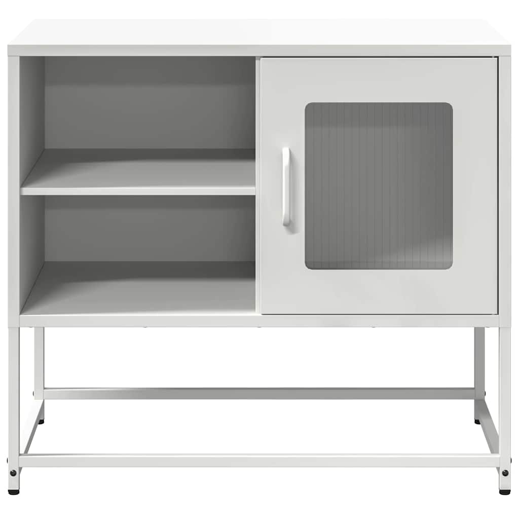 Televizoriaus spintelė, baltos spalvos, 68x39x60,5cm, plienas