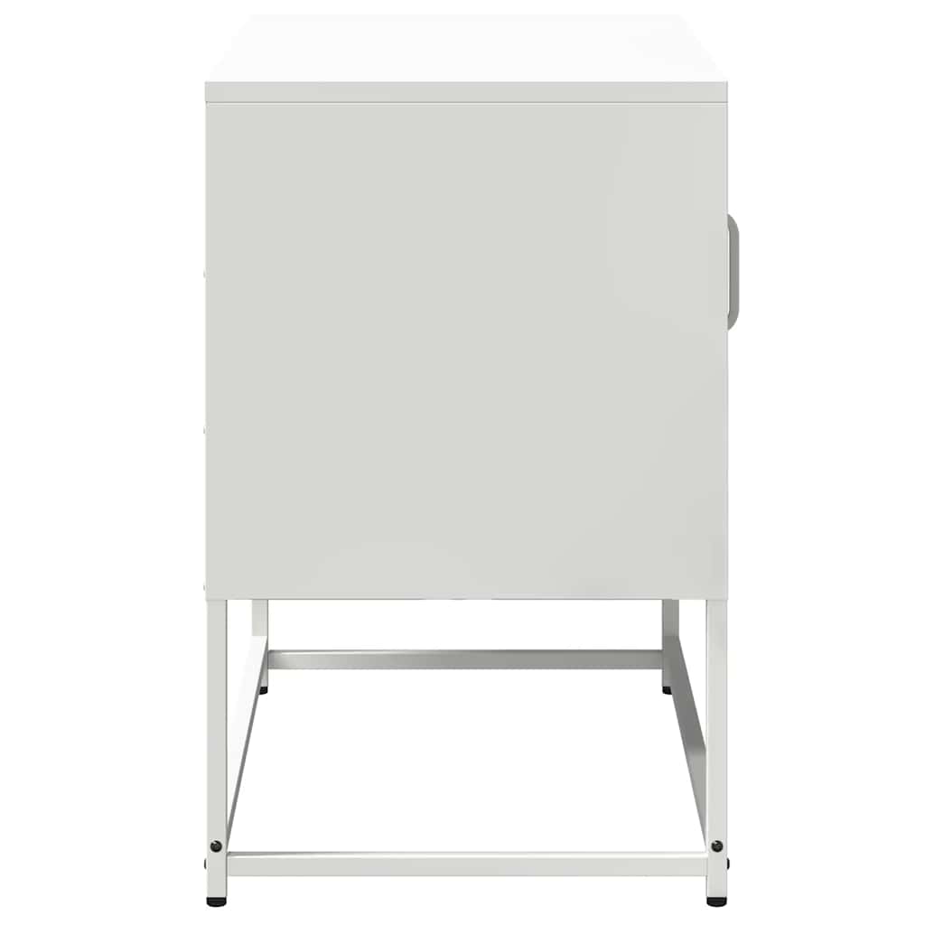 Televizoriaus spintelė, baltos spalvos, 68x39x60,5cm, plienas