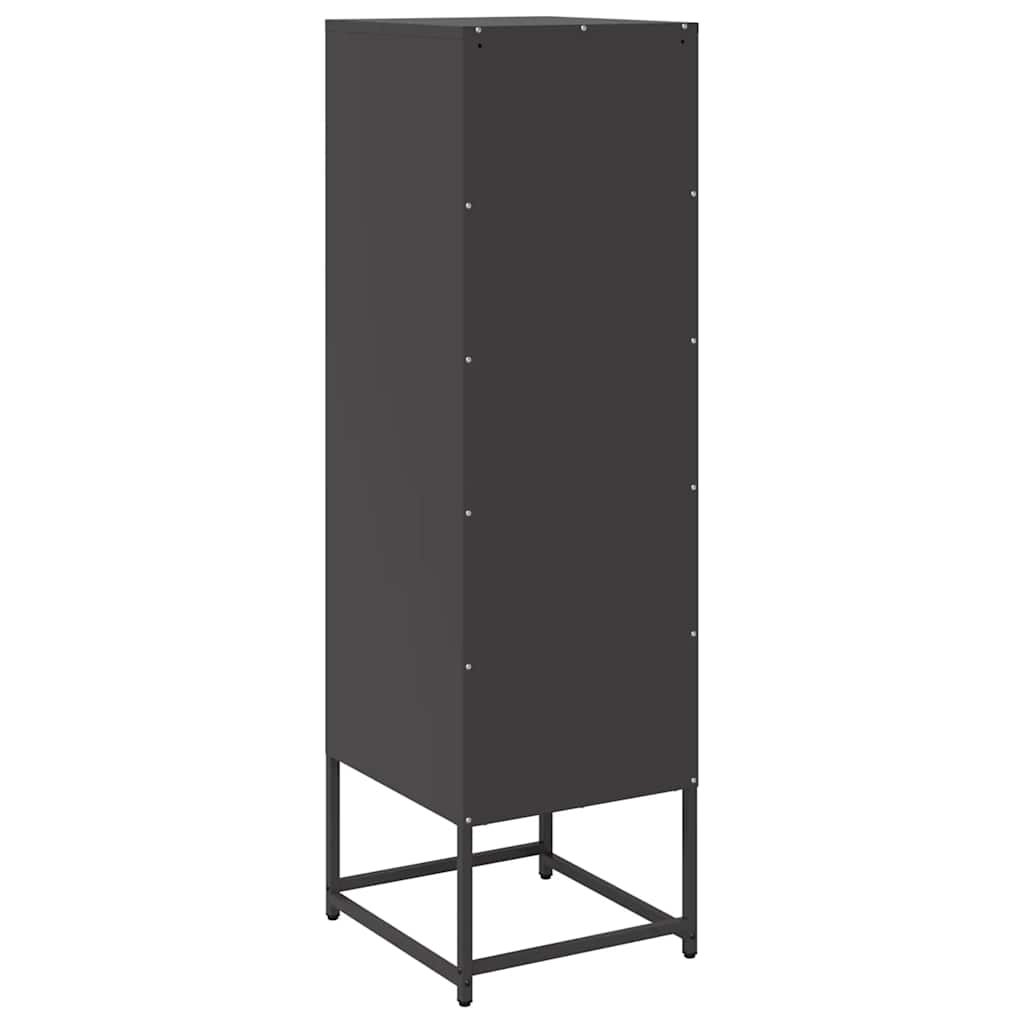 Highboard Black 36x39x123 cm Šaltai valcuotas plienas