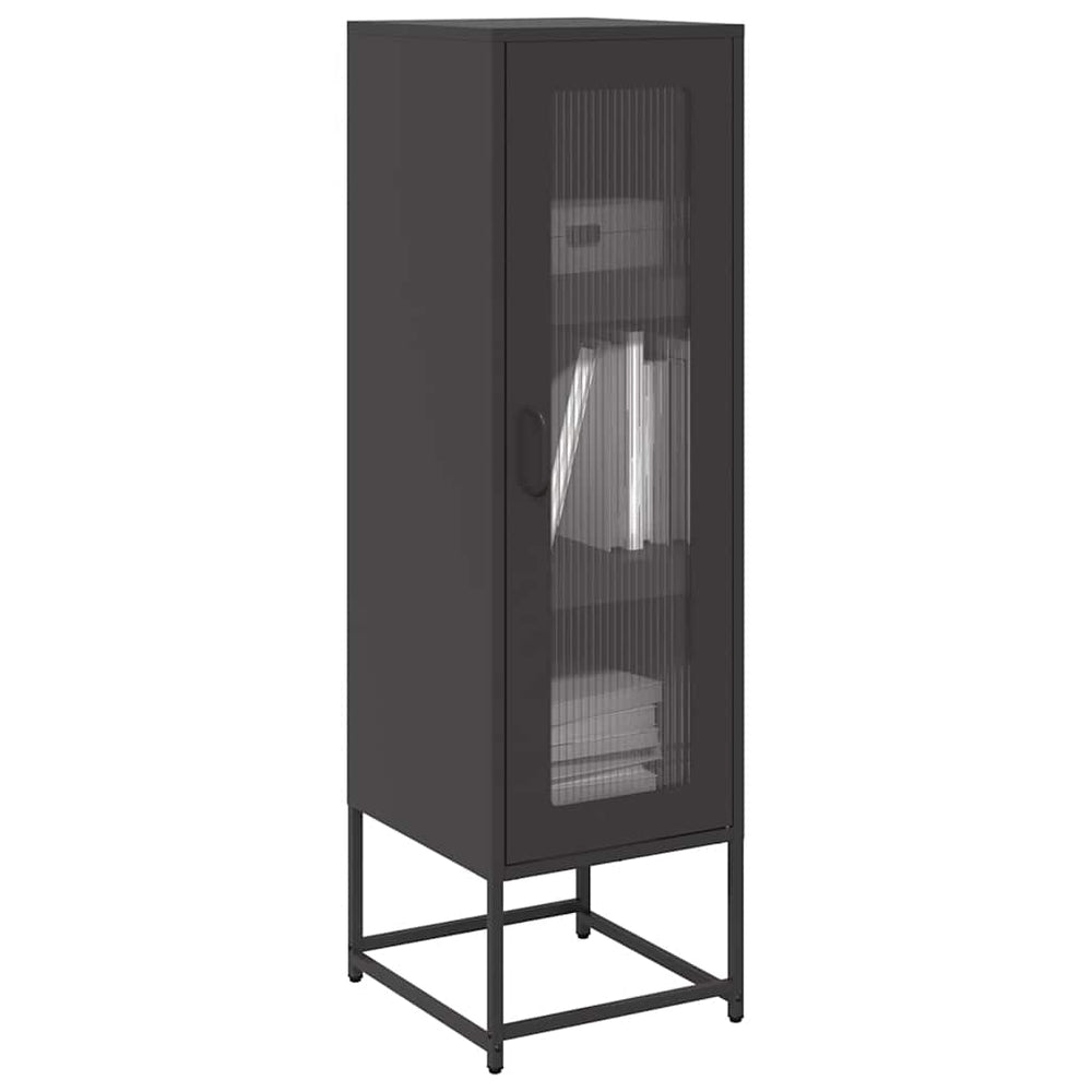 Highboard Black 36x39x123 cm Šaltai valcuotas plienas