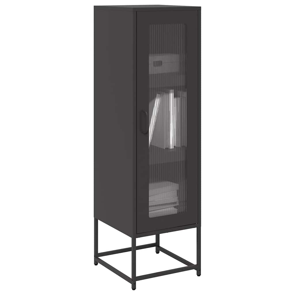 Highboard Black 36x39x123 cm Šaltai valcuotas plienas