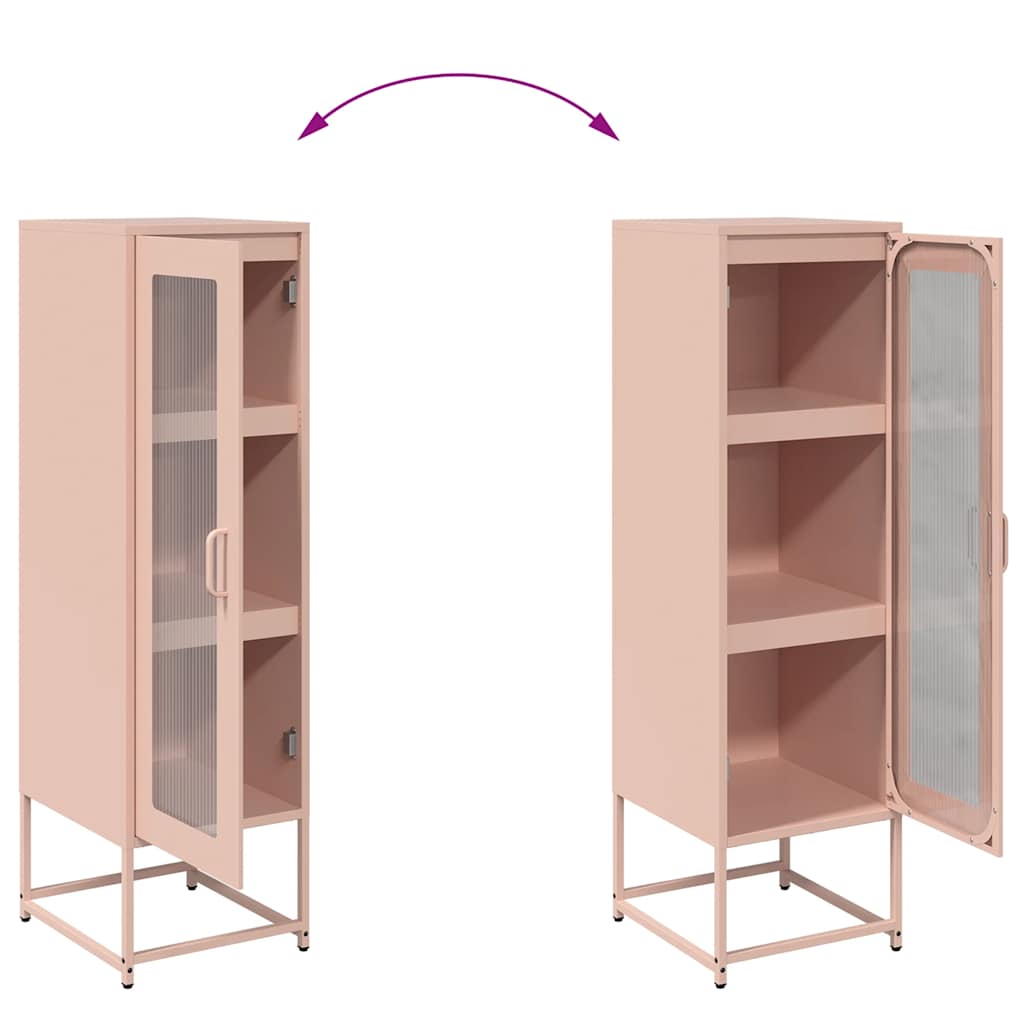 Highboard Pink 36x39x123 cm Šaltai valcuotas plienas