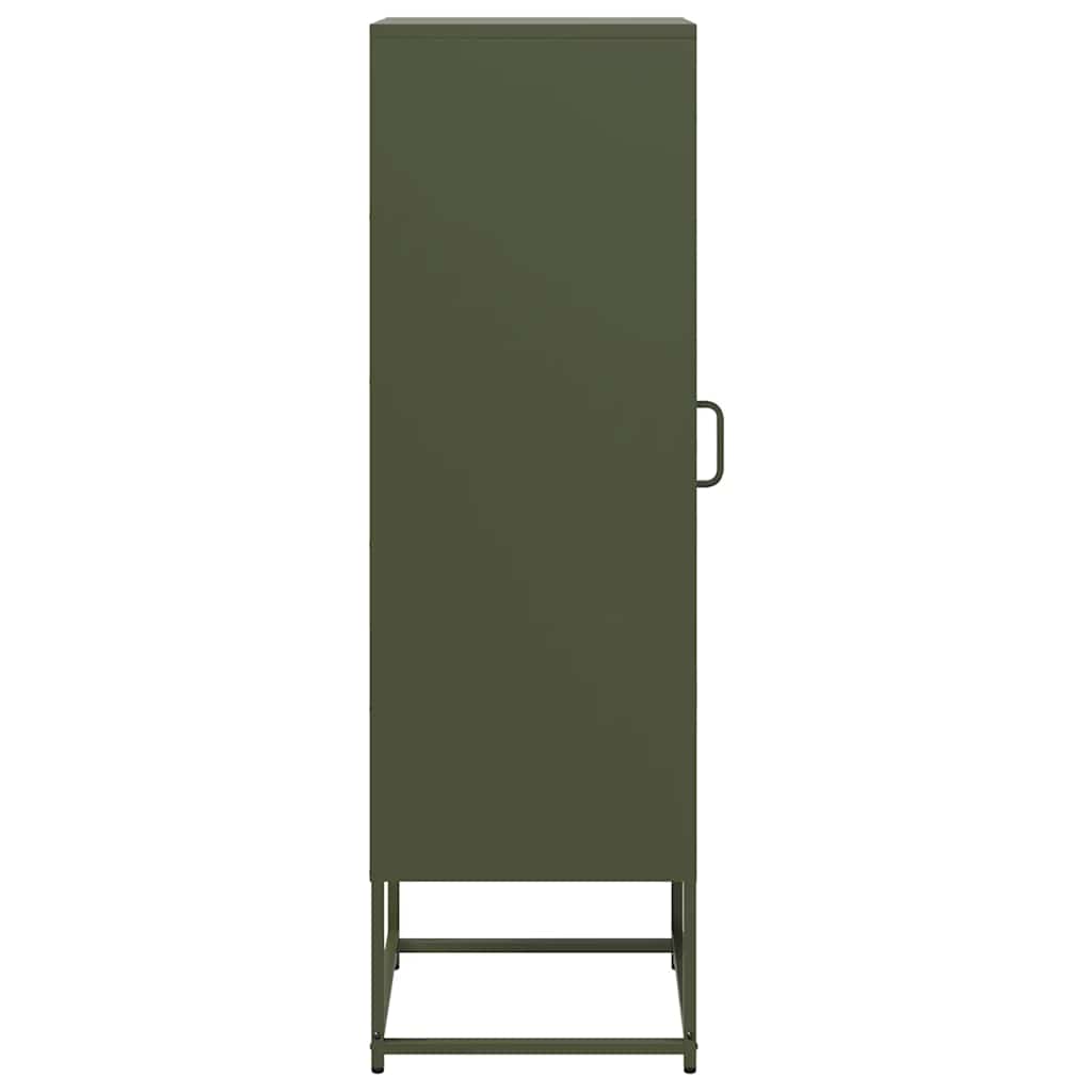Highboard Olive Green 36x39x123 cm Šaltai valcuotas plienas