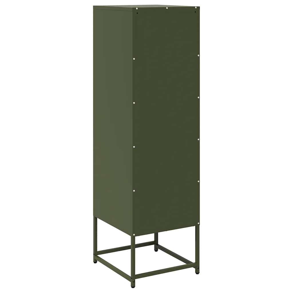 Highboard Olive Green 36x39x123 cm Šaltai valcuotas plienas