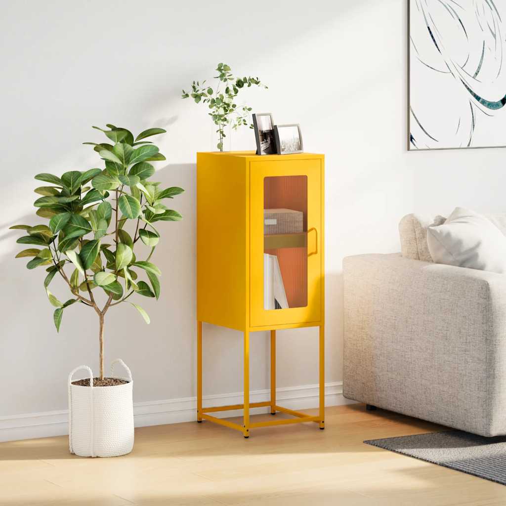 indauja garstyčių geltona 36x39x107 cm šaltai valcuotas plienas
