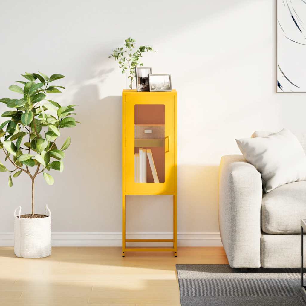 indauja garstyčių geltona 36x39x107 cm šaltai valcuotas plienas