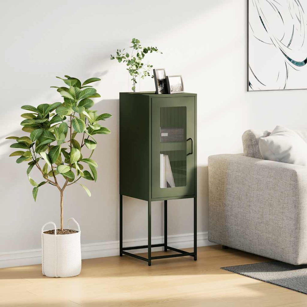 indauja alyvuogių žalia 36x39x107 cm šaltai valcuotas plienas