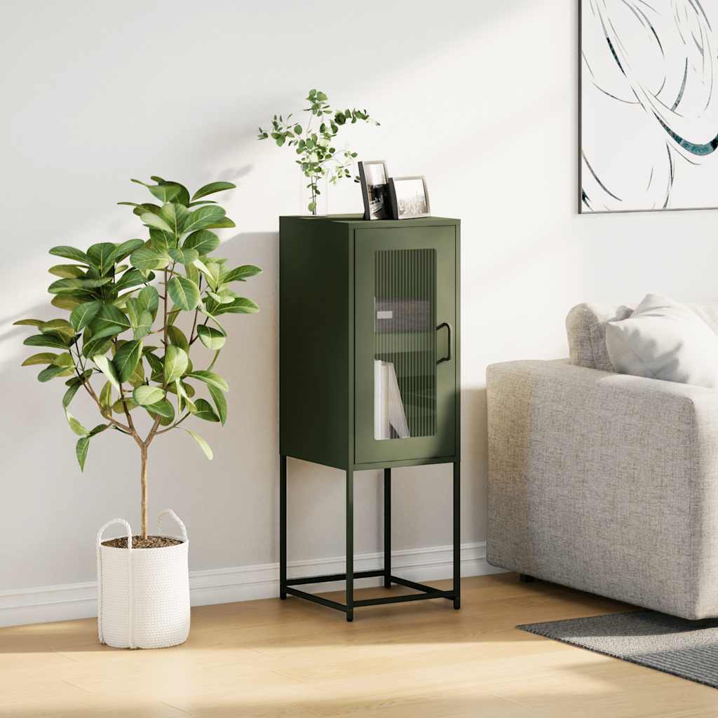 indauja alyvuogių žalia 36x39x107 cm šaltai valcuotas plienas