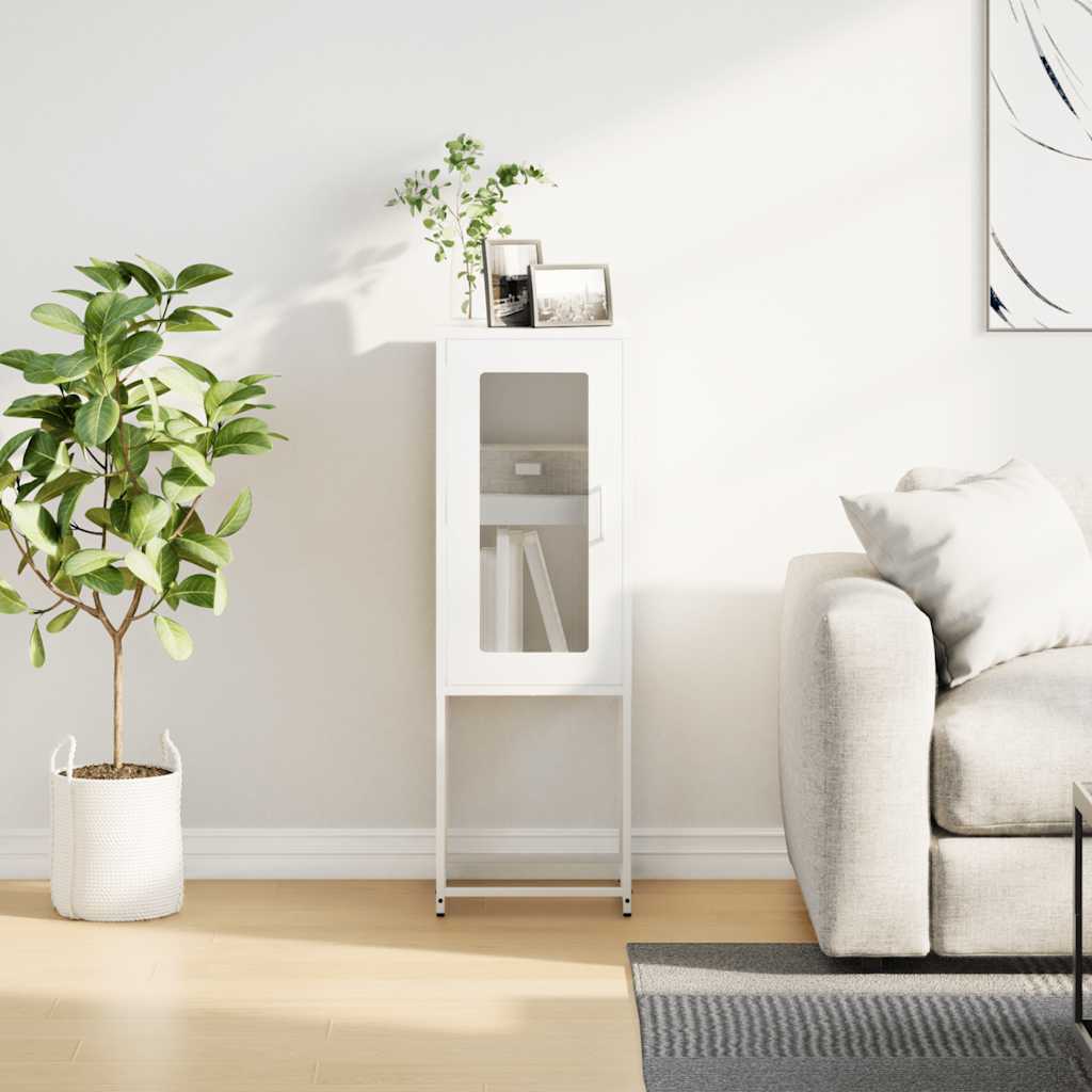 Sideboard White 36x39x107 cm Cold rolled steel