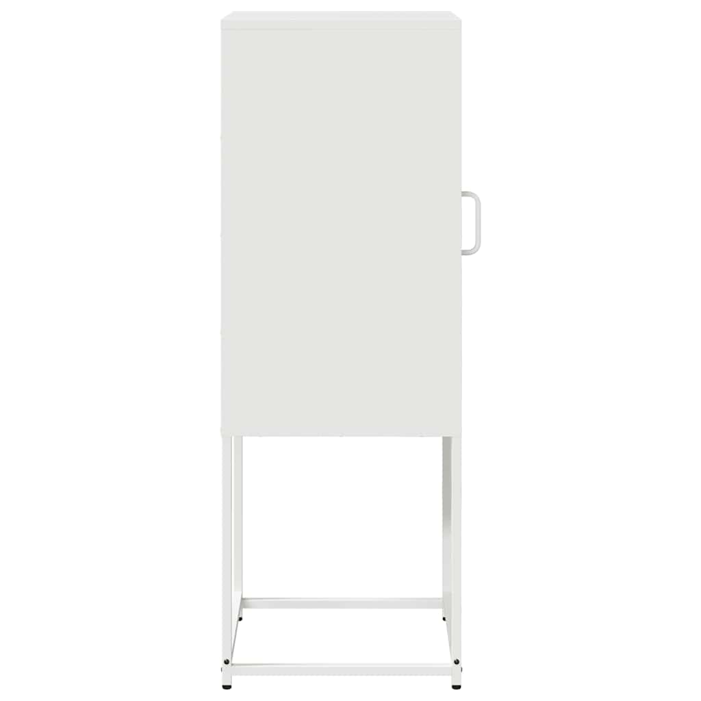 Sideboard White 36x39x107 cm Cold rolled steel