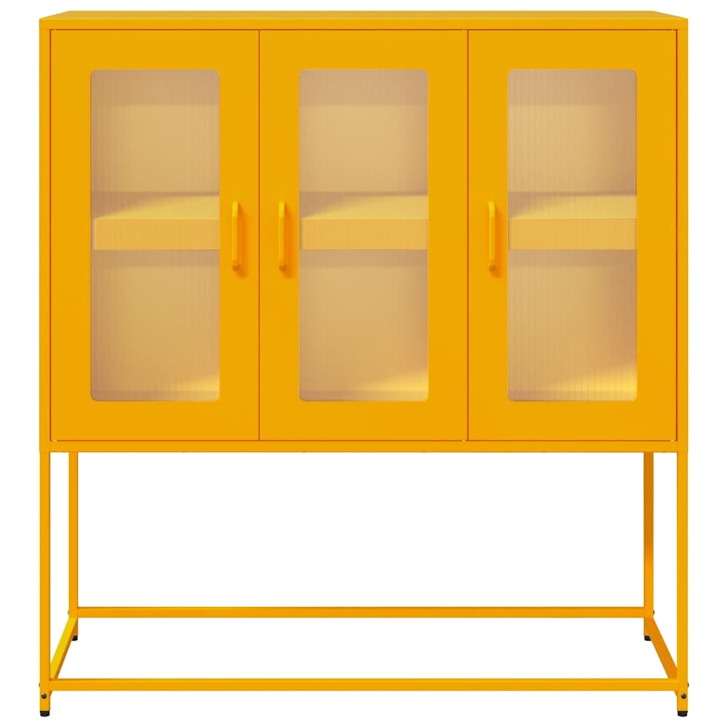 Šoninė spintelė, garstyčių, 100,5x39x107cm, plienas