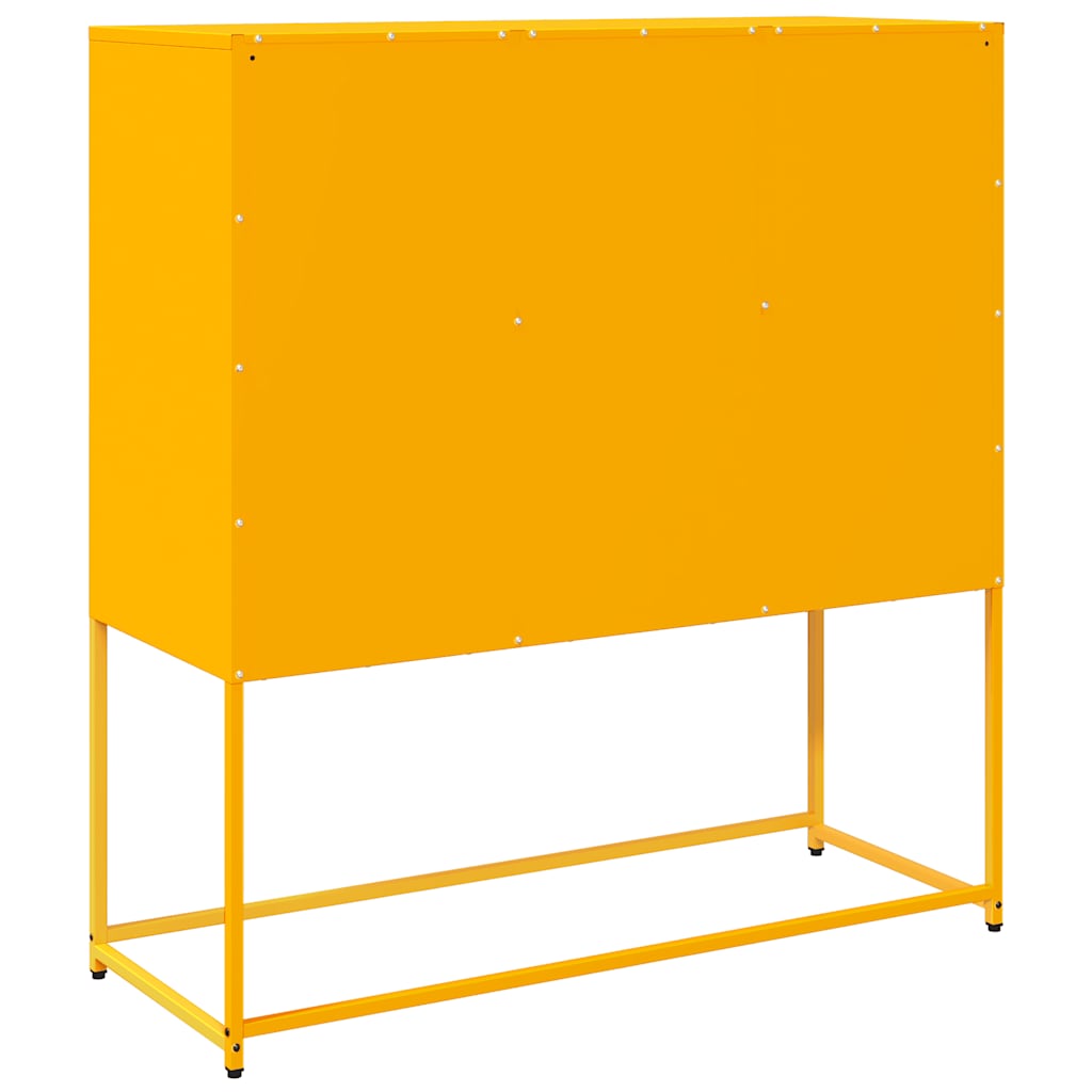 Šoninė spintelė, garstyčių, 100,5x39x107cm, plienas