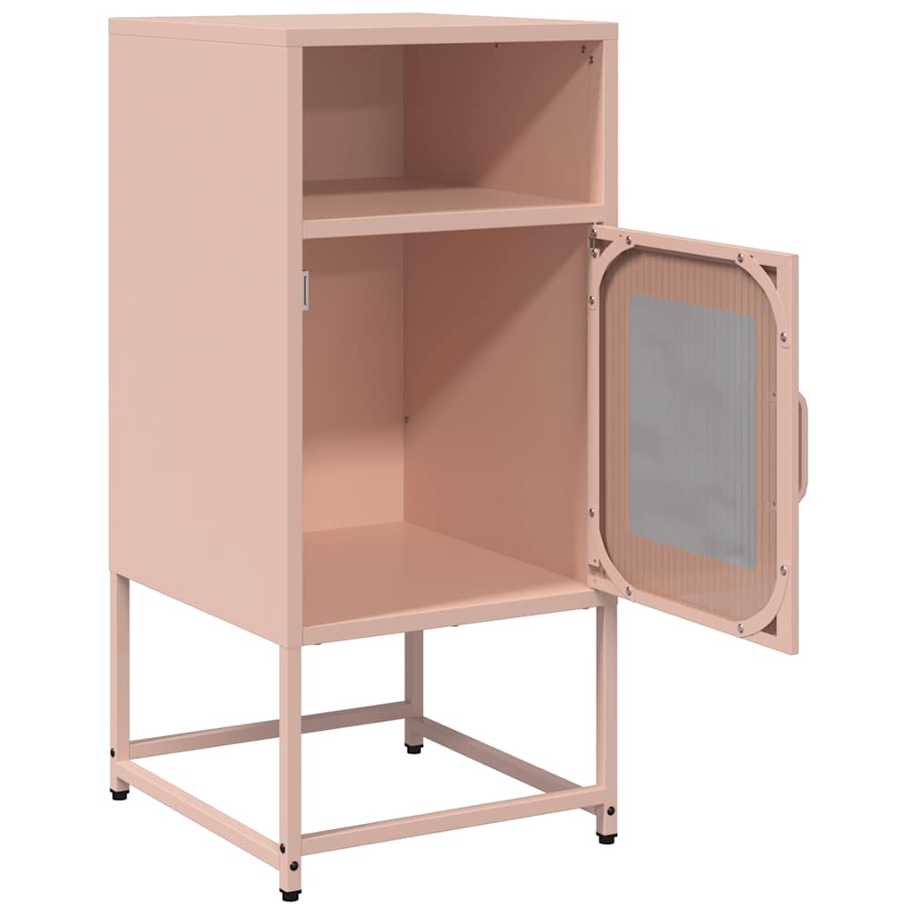 spintelė prie lovos rožinė 36x39x78 cm šaltai valcuotas plienas